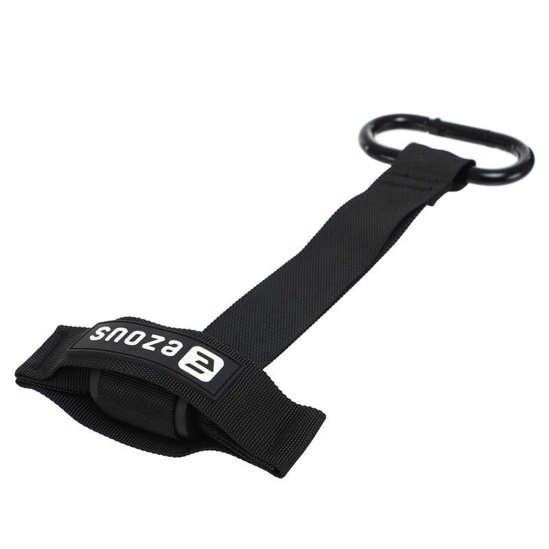 Дверний фіксатор Якір для еспандерів з карабіном DOOR STRAP EZOUS G-04 чорний