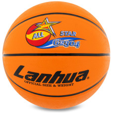 М'яч баскетбольний гумовий LANHUA All star G2304 розмір 7 помаранчевий