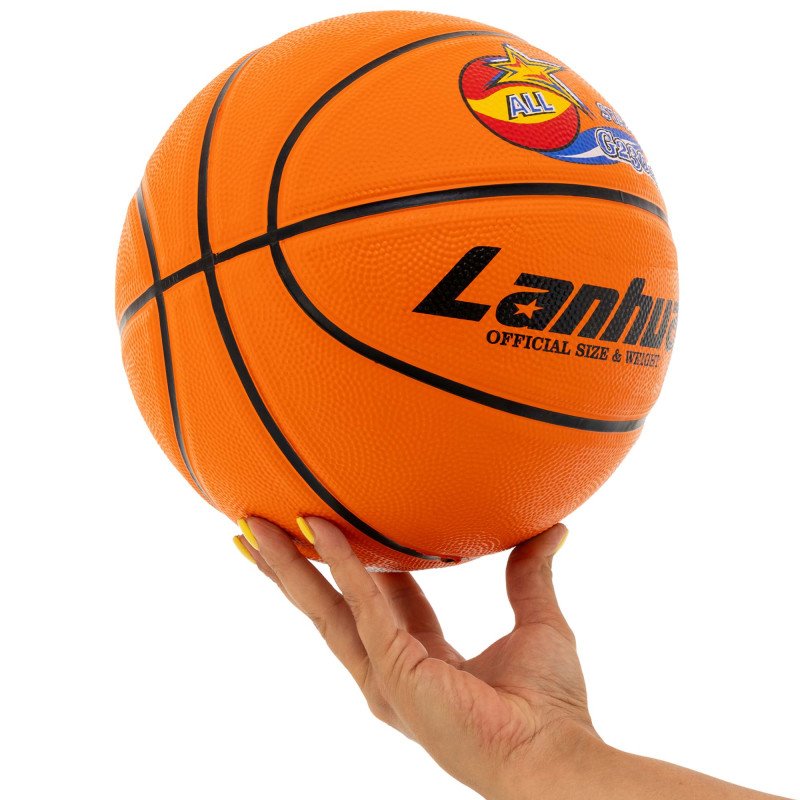 М'яч баскетбольний гумовий LANHUA All star G2304 розмір 7 помаранчевий