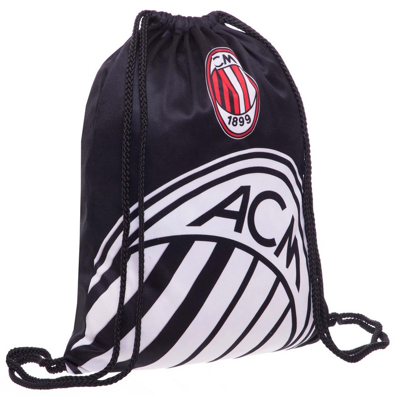 Рюкзак-мішок SP-Sport GA-4433-4 AC MILAN 37х46см чорний-білий