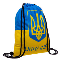 Рюкзак-мішок SP-Sport UKRAINE GA-4433-UKR 37х46см жовтий-блакитний