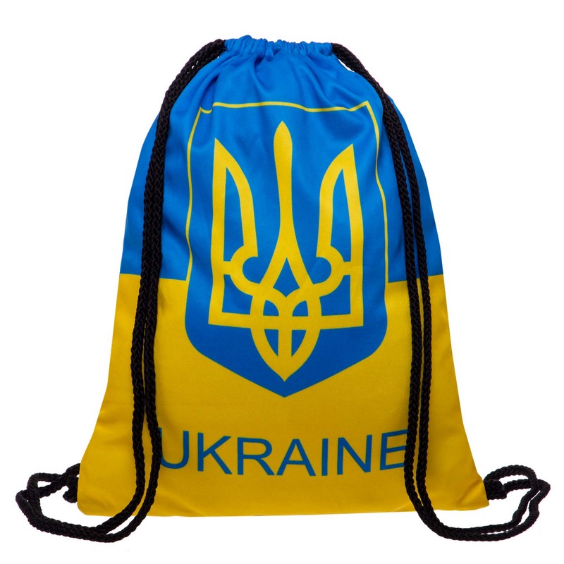 Рюкзак-мішок SP-Sport UKRAINE GA-4433-UKR 37х46см жовтий-блакитний
