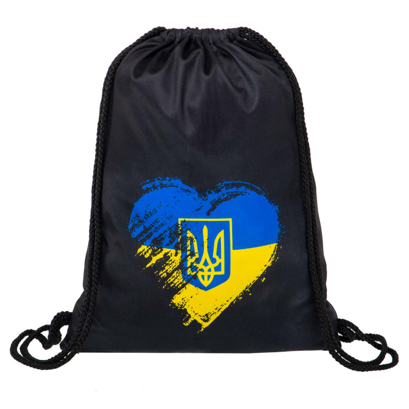 Рюкзак-мішок SP-Sport GA-5976 I LOVE UKRAINE 46х37см чорний