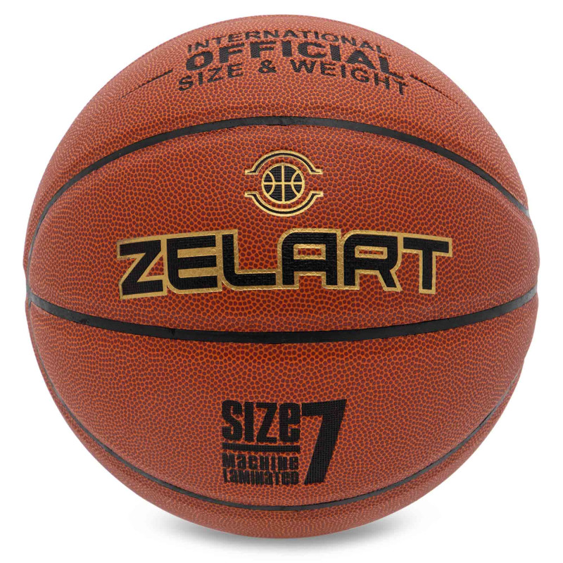 М'яч баскетбольний ZELART ROOKIE GEAR GB4430 розмір 7 коричневий