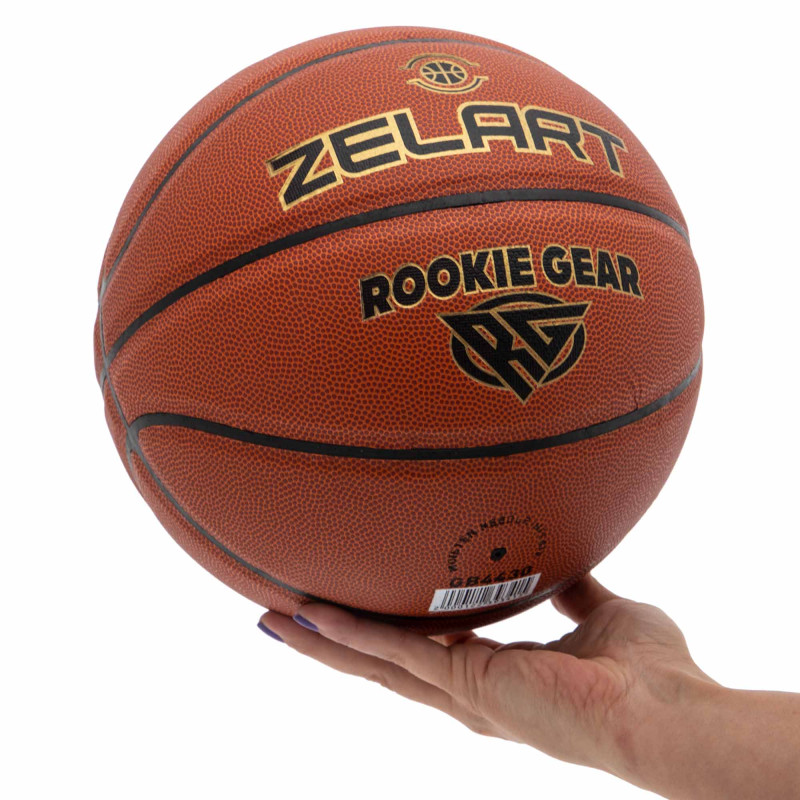 М'яч баскетбольний ZELART ROOKIE GEAR GB4430 розмір 7 коричневий