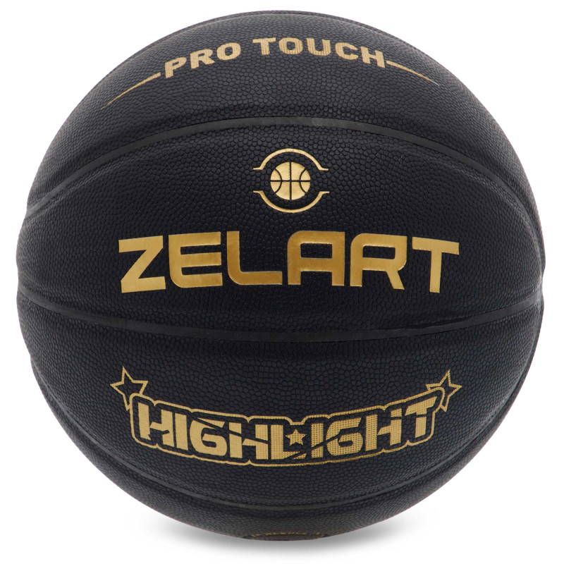 М'яч баскетбольний ZELART HIGHLIGHT GB4720 розмір 7 чорний