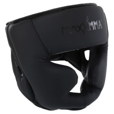 Шолом боксерський з повним захистом та підшоломником PU MAXXMMA GBH03 S-XL чорний