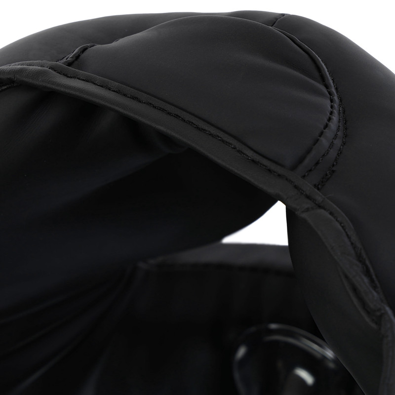 Шолом боксерський з повним захистом та підшоломником PU MAXXMMA GBH03 S-XL чорний