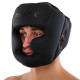 Шолом боксерський з повним захистом та підшоломником PU MAXXMMA GBH03 S-XL чорний