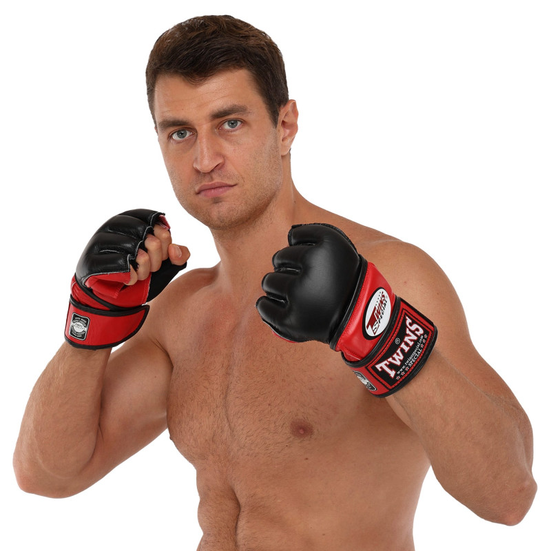 Рукавиці для змішаних єдиноборств MMA TWINS GGL-4 M-XL кольори в асортименті