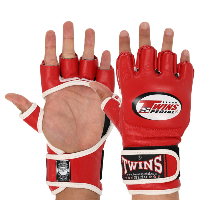 Рукавиці для змішаних єдиноборств MMA TWINS GGL-6 M-XL кольори в асортименті