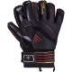 Рукавиці воротарські професійні із захистом пальців SOCCERMAX GK-003 розмір 7-11 чорний-червоний