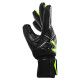Рукавиці воротарські професійні із захистом пальців SOCCERMAX GK-4315 розмір 7-11 чорний-салатовий