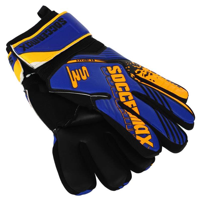 Рукавиці воротарські професійні із захистом пальців SOCCERMAX GK-4316 розмір 7-11 кольори в асортименті