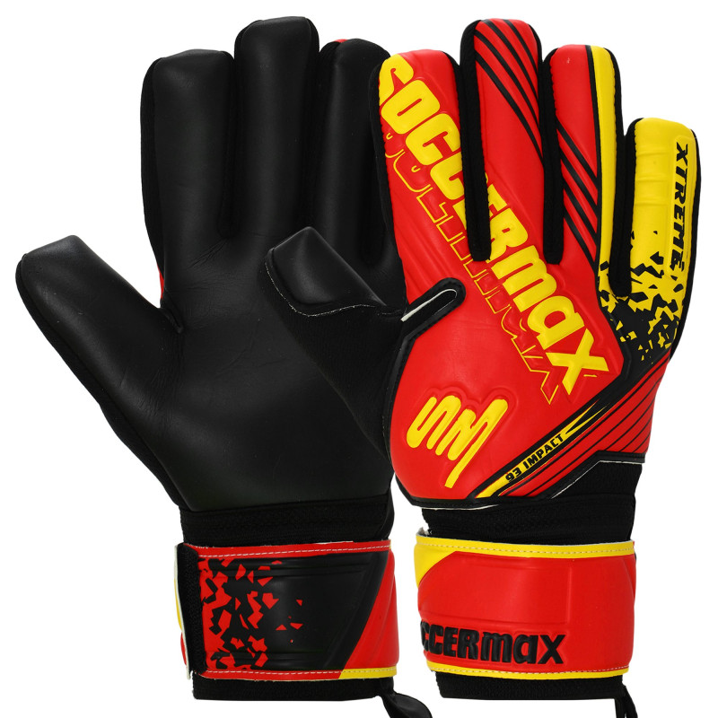 Рукавиці воротарські професійні із захистом пальців SOCCERMAX GK-4316 розмір 7-11 кольори в асортименті