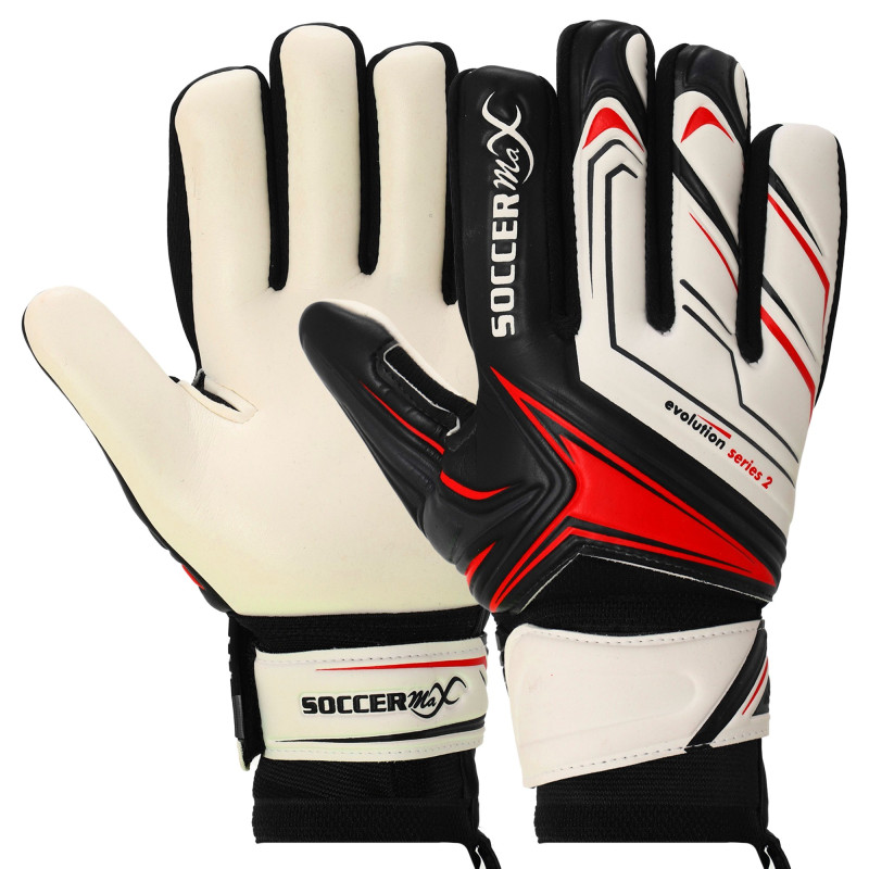 Рукавиці воротарські професійні із захистом пальців SOCCERMAX GK-4341 розмір 7-11 кольори в асортименті
