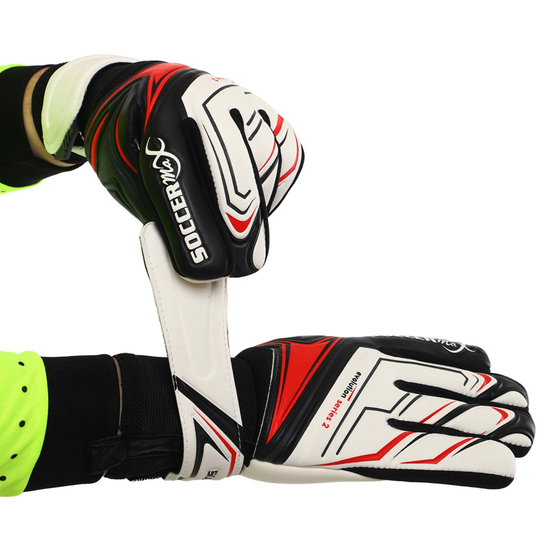 Рукавиці воротарські професійні із захистом пальців SOCCERMAX GK-4341 розмір 7-11 кольори в асортименті