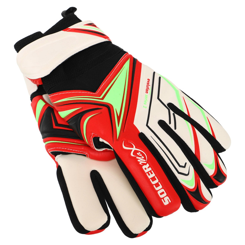 Рукавиці воротарські професійні із захистом пальців SOCCERMAX GK-4341 розмір 7-11 кольори в асортименті