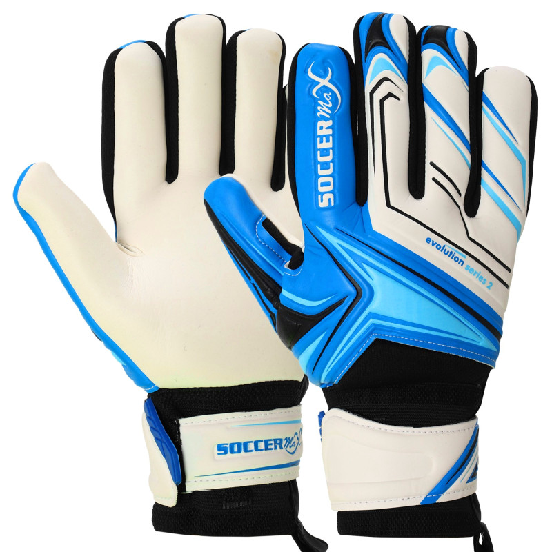 Рукавиці воротарські професійні із захистом пальців SOCCERMAX GK-4341 розмір 7-11 кольори в асортименті