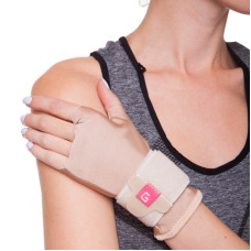 Фіксатор зап'ястя еластичний спортивний GRANDE GS-410 1шт бежевий