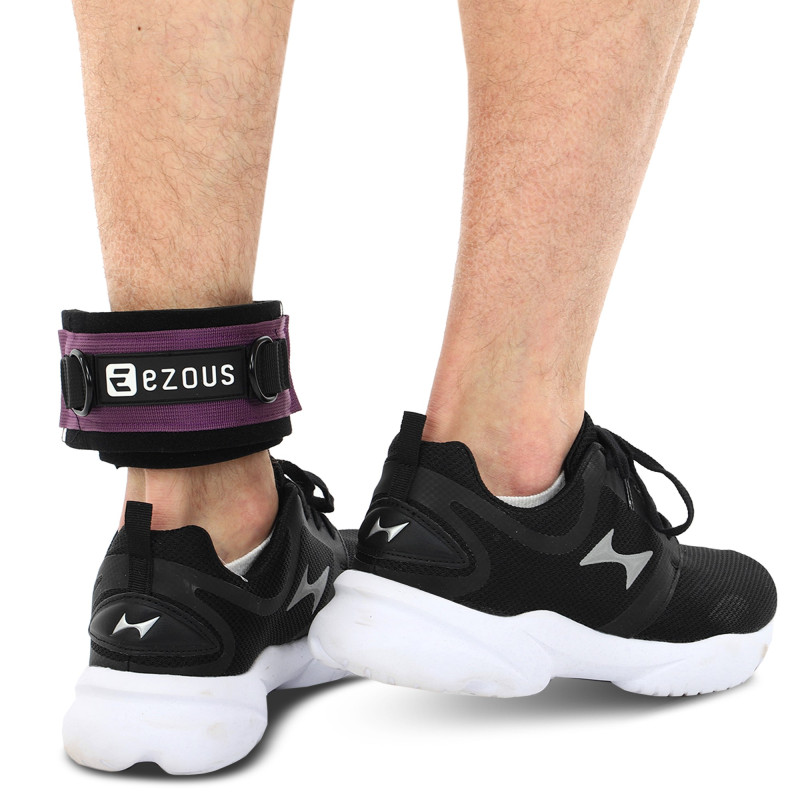Лямка для ніг TRAINING LEG STRAPS EZOUS H-03 1шт чорний-фіолетовий