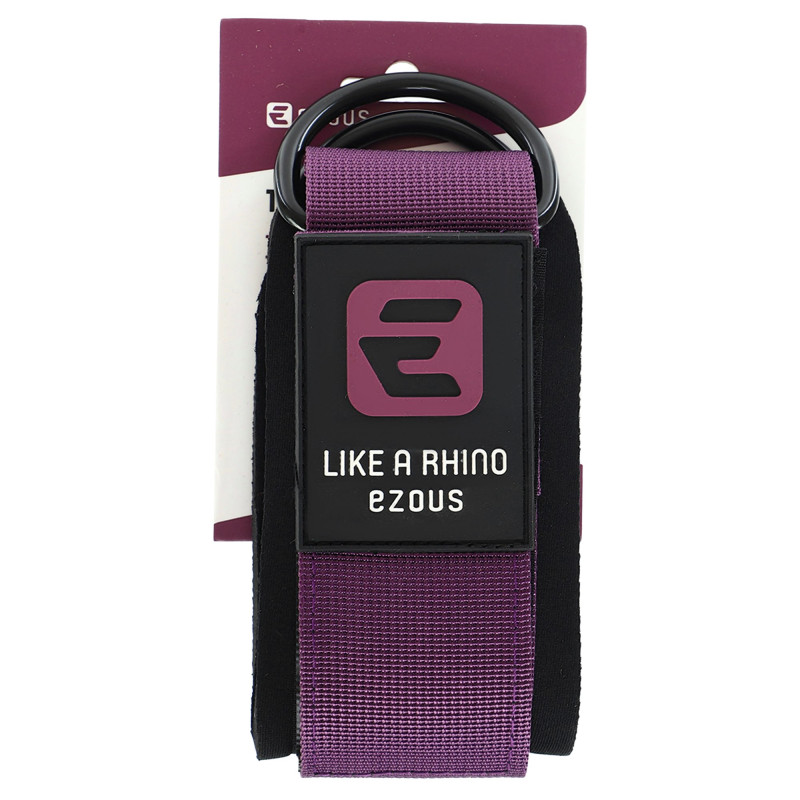 Лямка для ніг TRAINING ANKLE STRAPS 3.0 EZOUS H-04 1шт чорний-фіолетовий