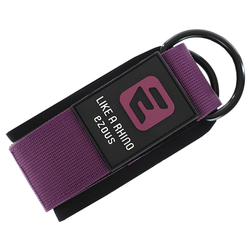 Лямка для ніг TRAINING ANKLE STRAPS 3.0 EZOUS H-04 1шт чорний-фіолетовий