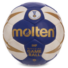 М'яч гандбольний MOLTEN IHF Official game ball H2X5001 размер 2 синій