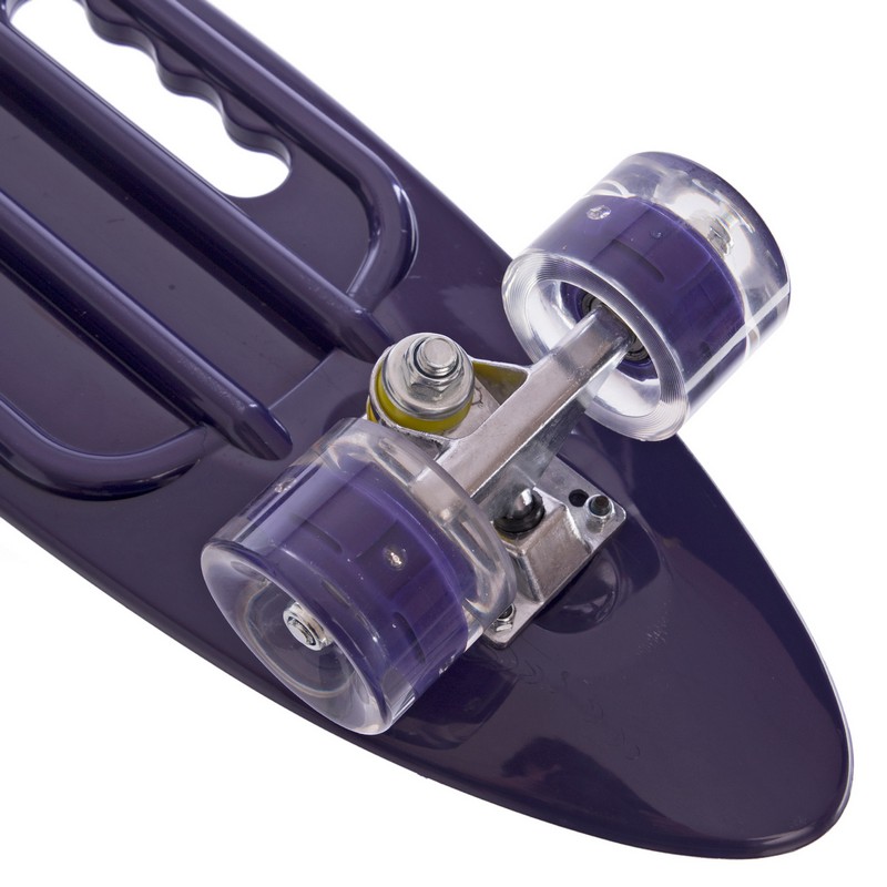 Пенні борд Penny Board круїзер пластиковий з колесами які світяться та ручкою для перенесення 24