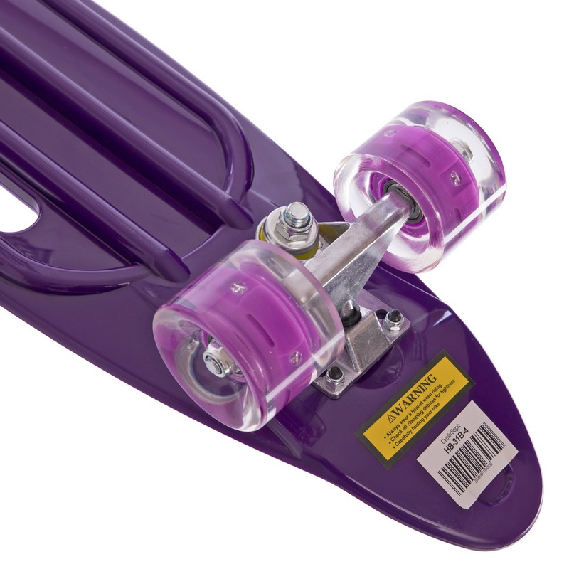 Пенні борд Penny Board круїзер пластиковий з колесами які світяться та ручкою для перенесення 24
