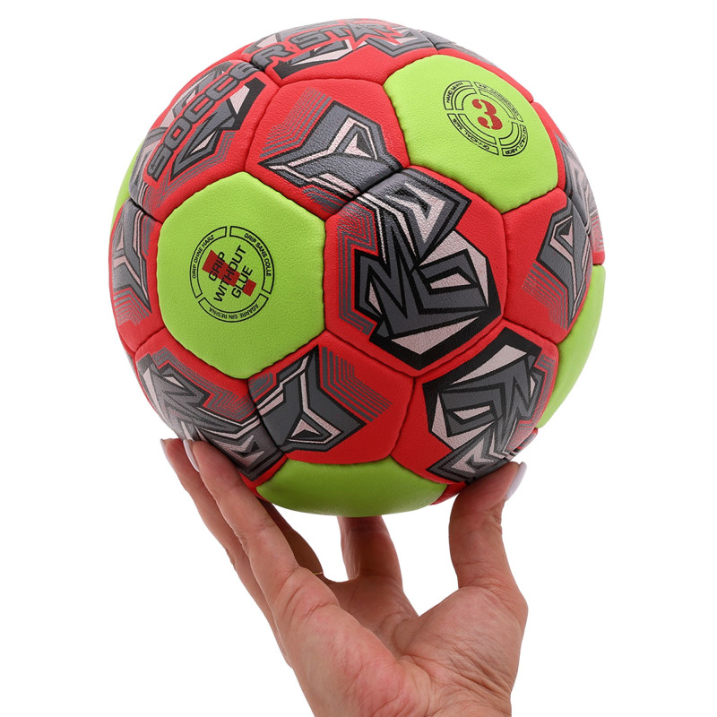 М'яч гандбольний SOCCER STAR HB-4526-3 розмір 3 червоний-салатовий