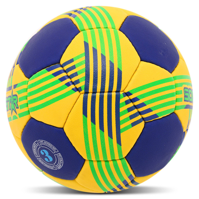 М'яч гандбольний SOCCER STAR HB-4527-3 розмір 3 жовтий-синій
