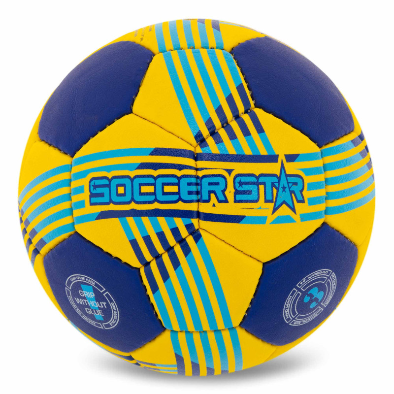 М'яч гандбольний SOCCER STAR HB-5153-3 розмір 3 синій-жовтий