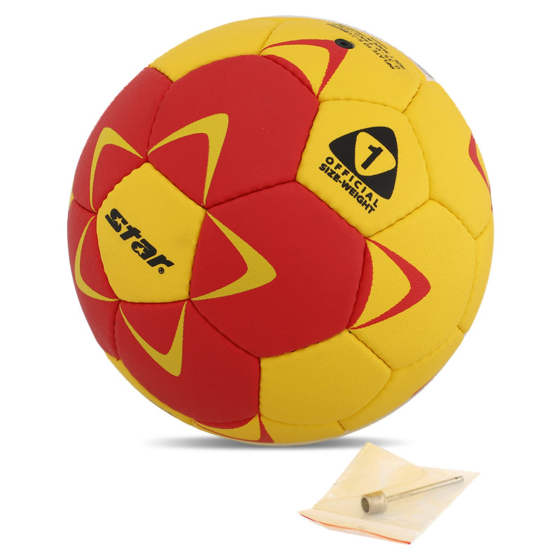 М'яч гандбольний STAR NEW PROFESSIONAL GOLD HB421 размер 1 жовтий-червоний