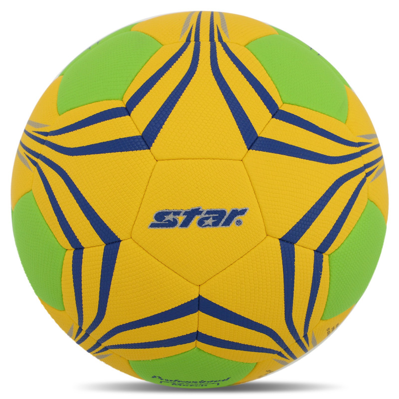 М'яч гандбольний STAR PROFESSIONAL MATCH HB432 размер 2 жовтий-салатний
