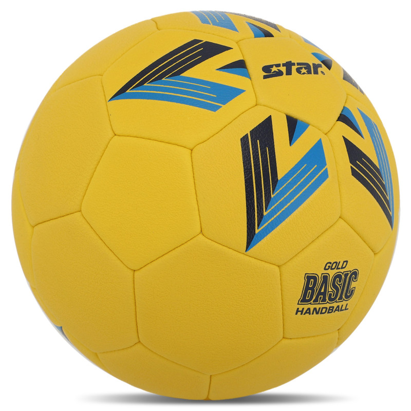 М'яч гандбольний STAR GOLD BASIC HB612 размер 2 жовтий-синій