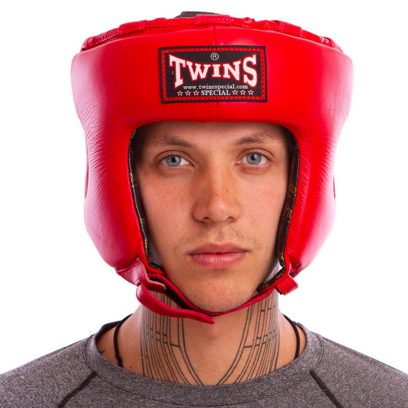 Шолом боксерський відкритий шкіряний TWINS HGL8 S-XL кольори в асортименті