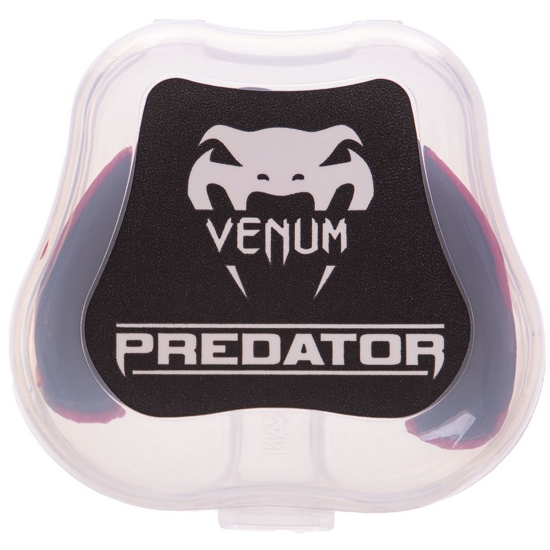 Капа боксерська однощелепна двошарова VENUM PREDATOR HK-VN2046 червоний-чорний