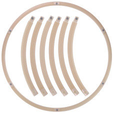 Обруч для схуднення розбірної Хула Хуп Hula Hoop PEARL PRO-SUPRA HR-056 6 секцій, d-84см білий