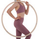 Обруч для схуднення розбірної Хула Хуп Hula Hoop PEARL PRO-SUPRA HR-056 6 секцій, d-84см білий