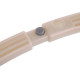 Обруч для схуднення розбірної Хула Хуп Hula Hoop PEARL PRO-SUPRA HR-056 6 секцій, d-84см білий