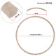 Обруч для схуднення розбірної Хула Хуп Hula Hoop PEARL PRO-SUPRA HR-056 6 секцій, d-84см білий
