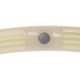 Обруч для схуднення люмінесцентний розбірний Хула Хуп Hula Hoop LUMINOUS PRO-SUPRA HR-057 6 секцій білий