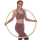 Обруч для схуднення люмінесцентний розбірний Хула Хуп Hula Hoop LUMINOUS PRO-SUPRA HR-057 6 секцій білий