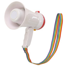 Гучномовець мегафон рупор ручний Yaochen HW-1R 15 W білий-червоний