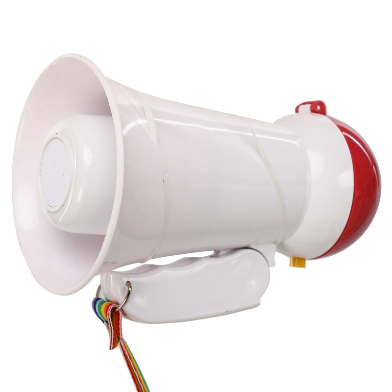 Гучномовець мегафон рупор ручний Yaochen HW-1R 15 W білий-червоний