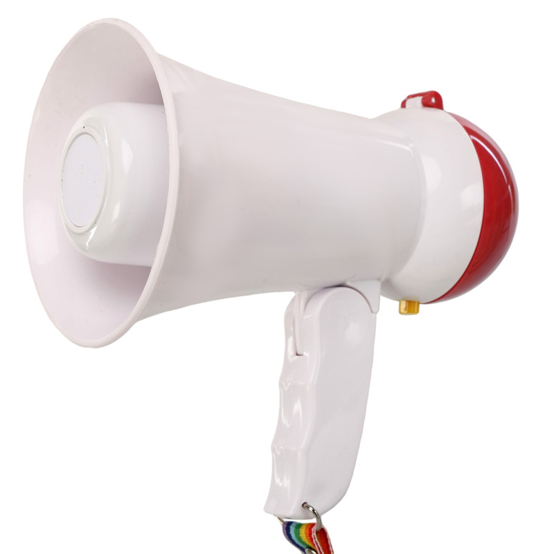 Гучномовець мегафон рупор ручний Yaochen HW-1R 15 W білий-червоний