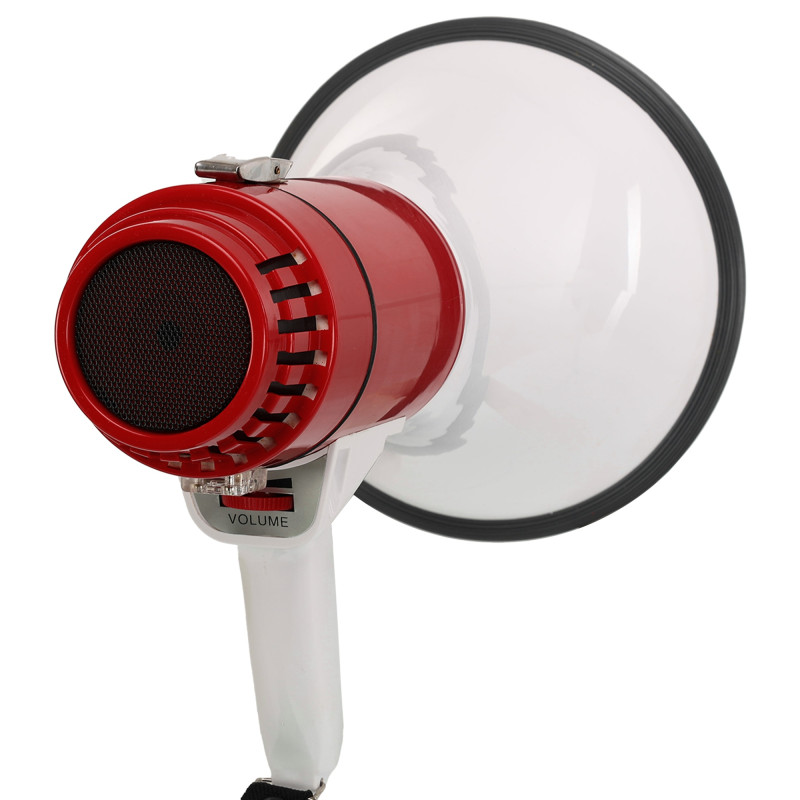 Гучномовець мегафон рупор ручний Yaochen Yaochen HW-2007M 20 W білий-червоний