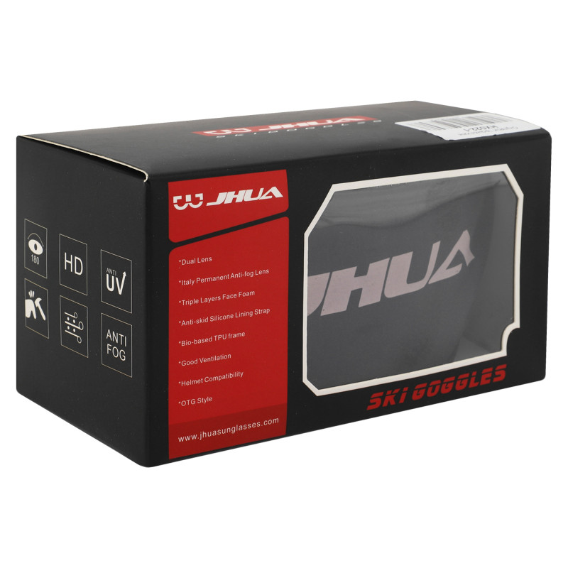 Окуляри гірськолижні JHUA HX022-6 чорний