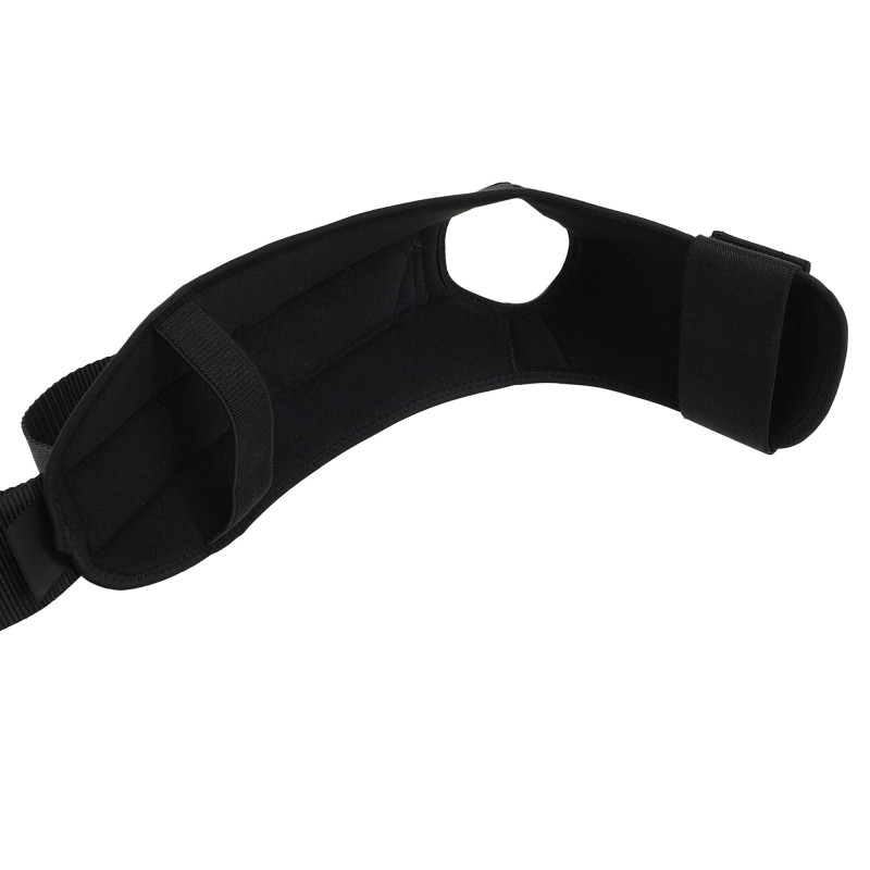Стрічка стропа з петлями для розтяжки STRETCHING STRAP EZOUS I-01 8 петель чорний